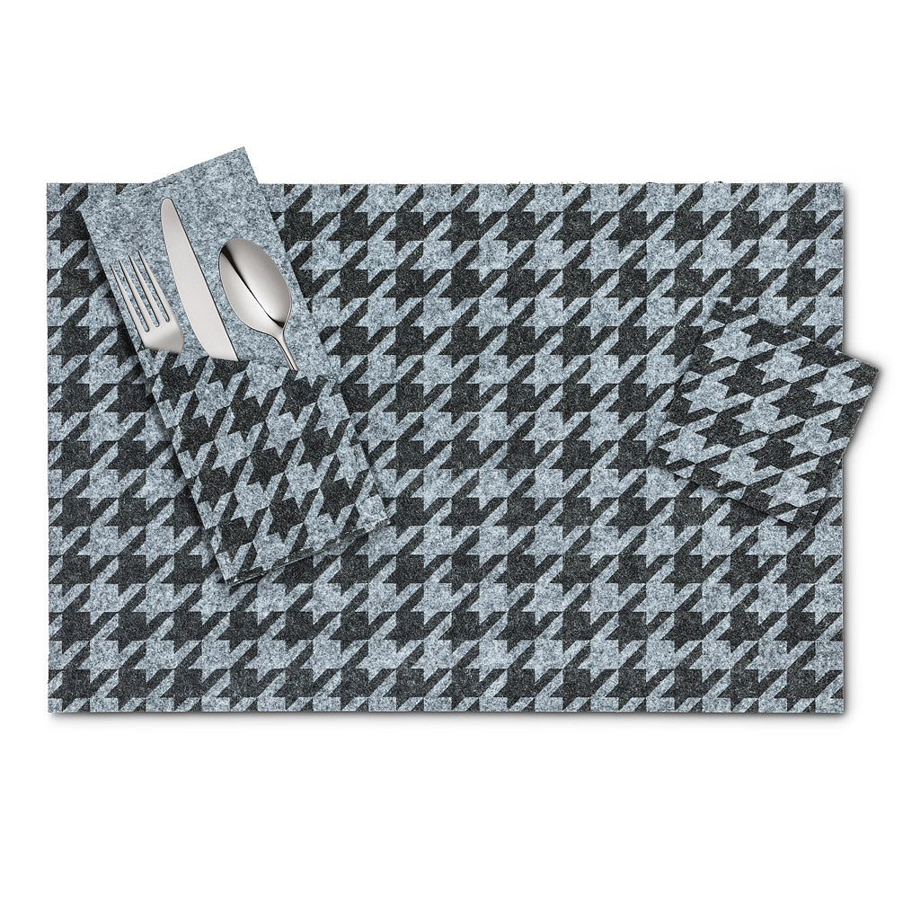 Placemat Felt Houndstooth