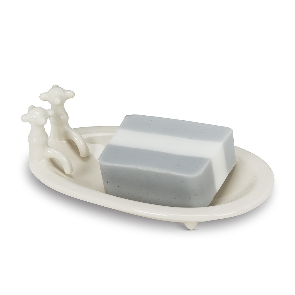 Soap Dish Bathtub Oval, White