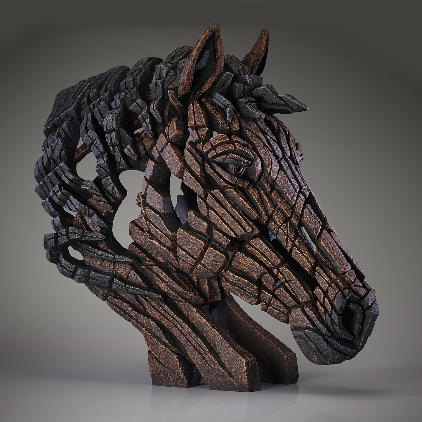 Horse Statue, Horse Bust, Edge Sculpture, Horse Head, Mantlepiece, Horse Gifts, Impressive Gift
