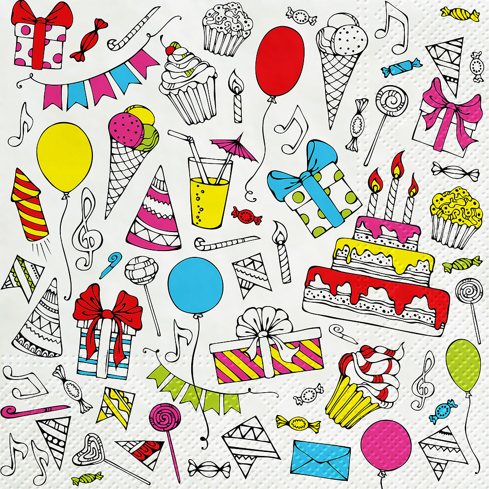 Napkins, Luncheon - Birthday Party