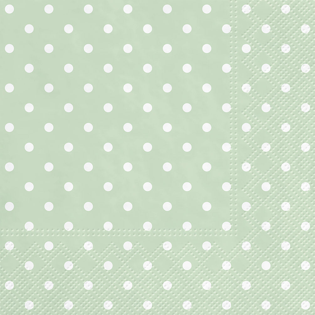 Napkins, Luncheon - Mini Dots Mint