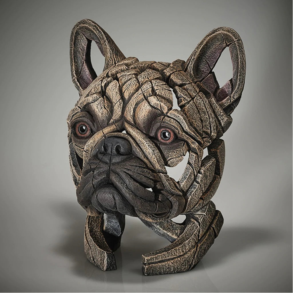 Frenchie Statue, Bulldog Bust, Bulldog Sculpture, Edge Sculpture, French Bulldog Gift