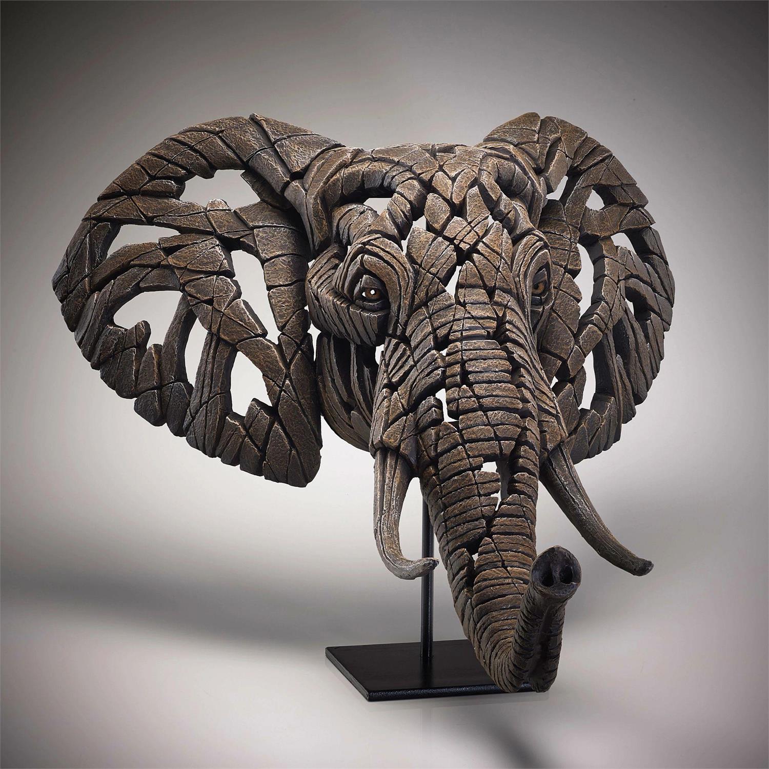 Elephant Statue, Elephant Bust, Elephant Edge Sculpture, African Elephant, Elephant Gift