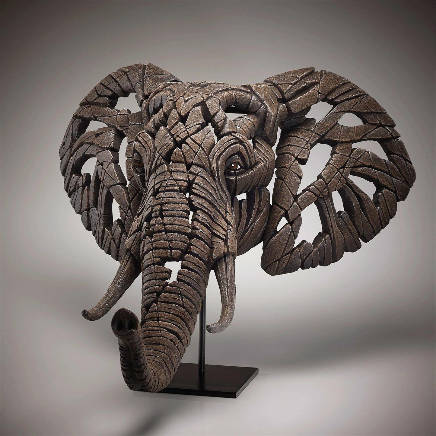 Elephant Statue, Elephant Bust, Elephant Edge Sculpture, African Elephant, Elephant Gift