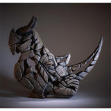 White Rhino, Rhino Bust, Rhinoceros Statue, Rhinoceros Sculpture, Edge Sculpture, African Wildlife 