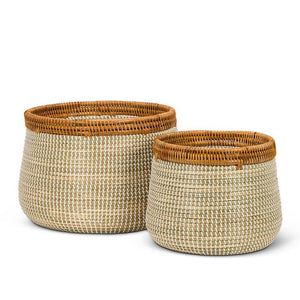 Baskets / Planters with Rim (Set of 2)