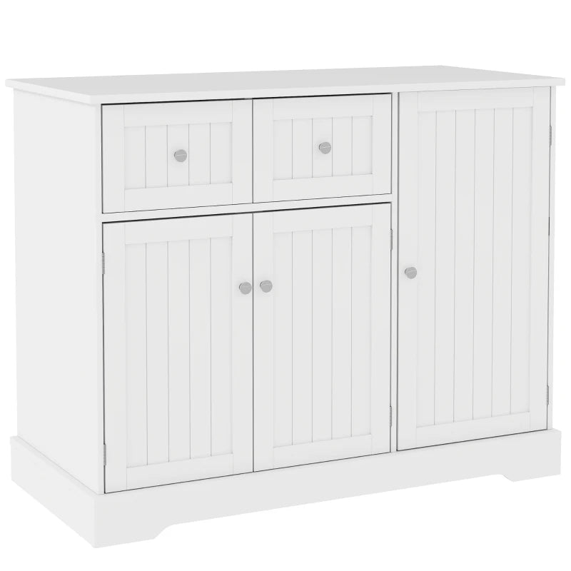 PawHut Cat Litter Box Enclosure with Drawer, White