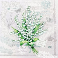 Napkins, Luncheon - Lily of the Valley