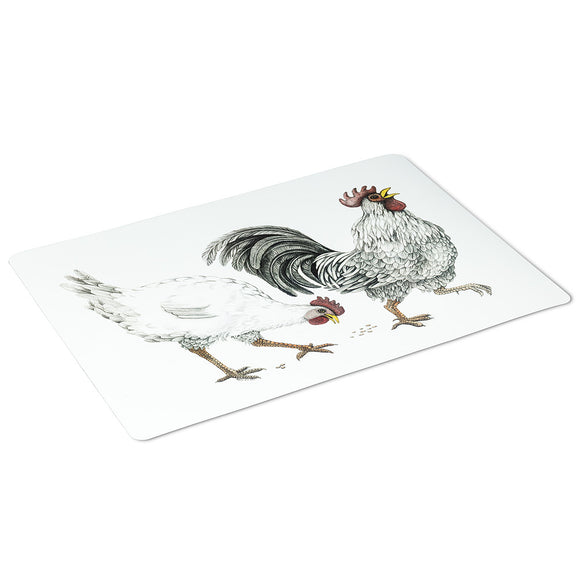 Placemat Rooster & Hen