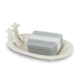 Soap Dish Bathtub Oval, White