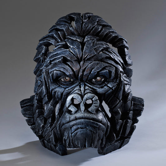 Gorilla Bust, Gorilla Statue, Gorilla Head, Gorilla Sculpture, Edge Sculpture, Unique Gift