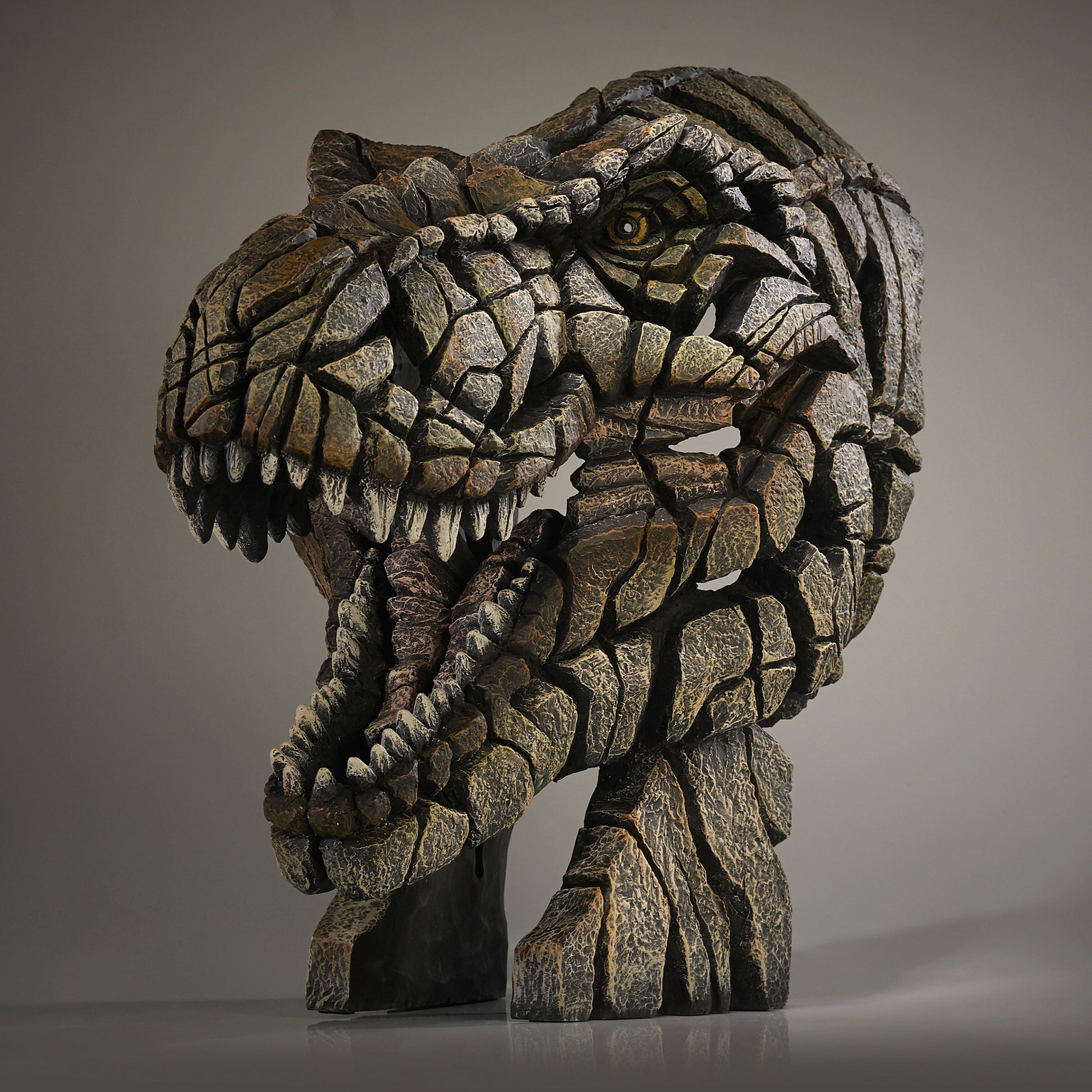 Dinosaur Statue, T-Rex Bust, T-Rex Sculpture, Edge Sculpture, Dinosaur theme, Unique Gift