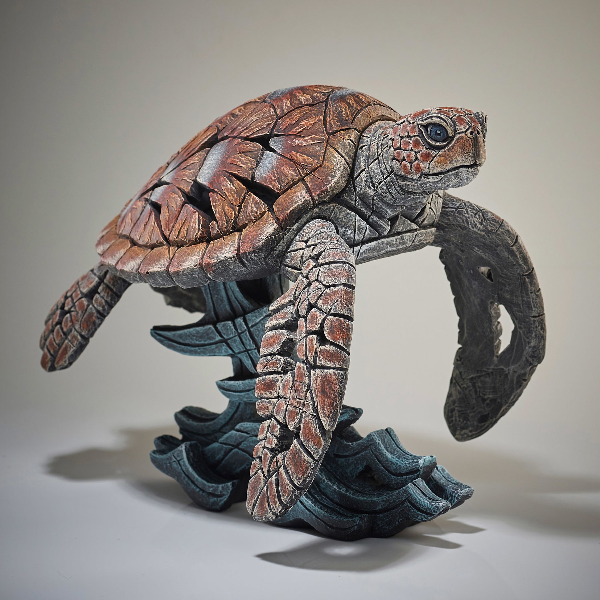 Sea Turtle Statue, Edge Sculpture, Unique Gift, Ocean Theme