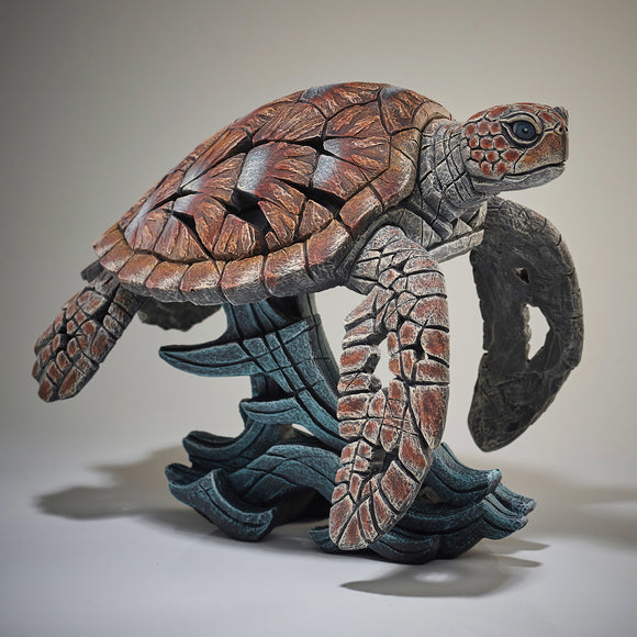 Sea Turtle Statue, Edge Sculpture, Unique Gift, Ocean Decor