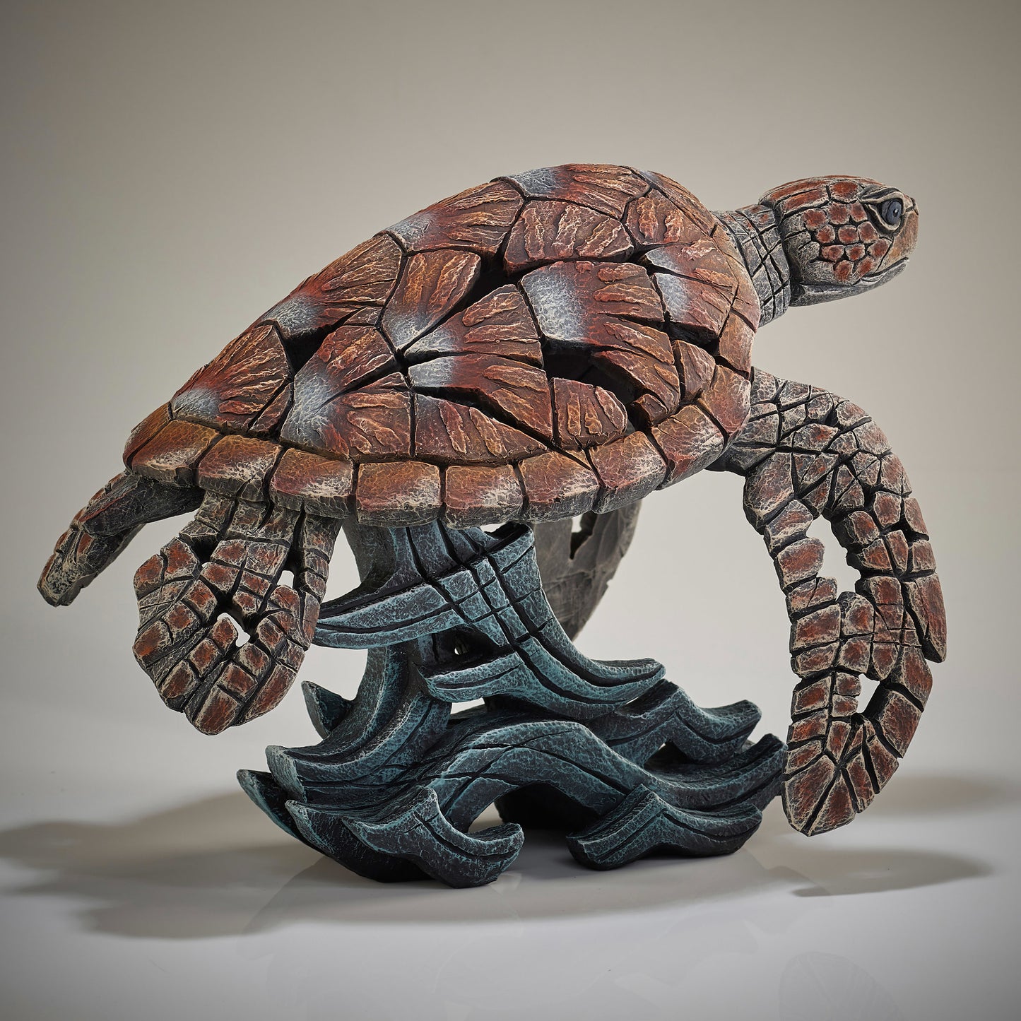 Sea Turtle Statue, Edge Sculpture, Unique Gift, Ocean Theme