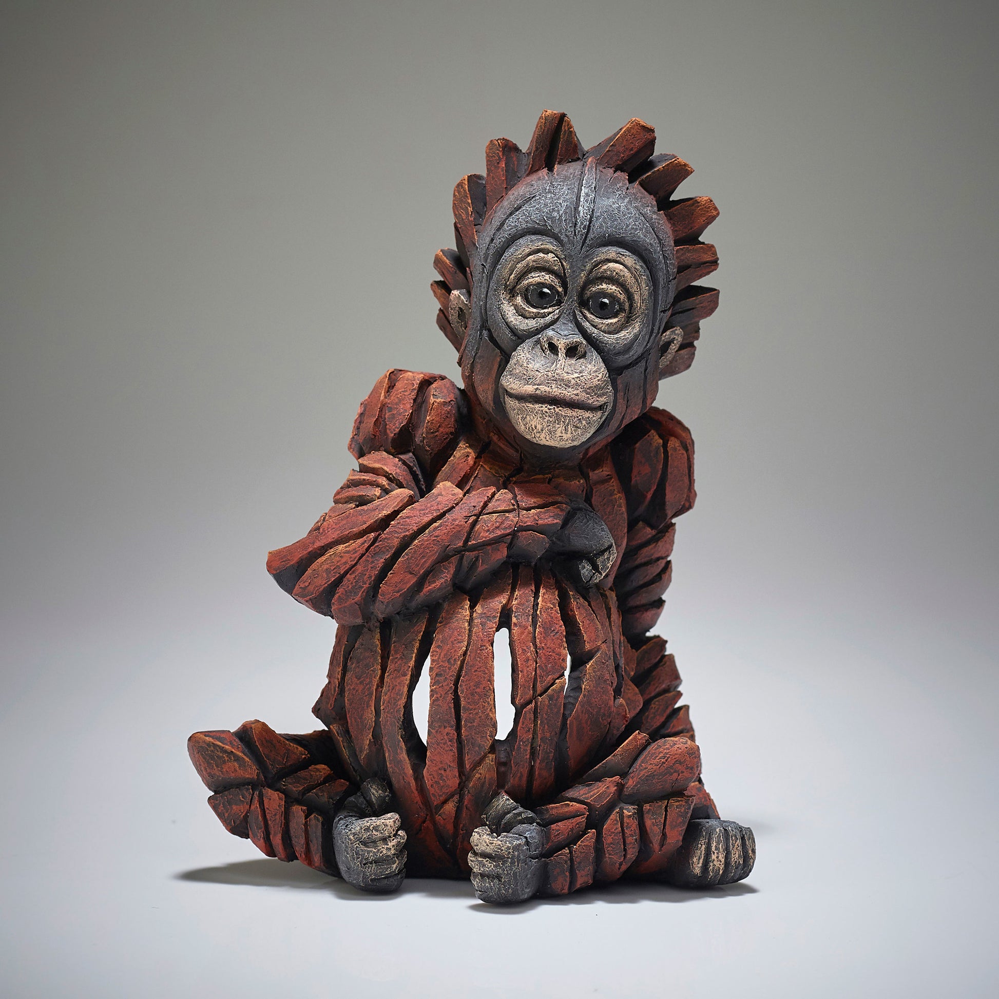 Orangutan Baby Statue, Orangutan Sculpture, Edge Sculpture Sets, Unique Gift