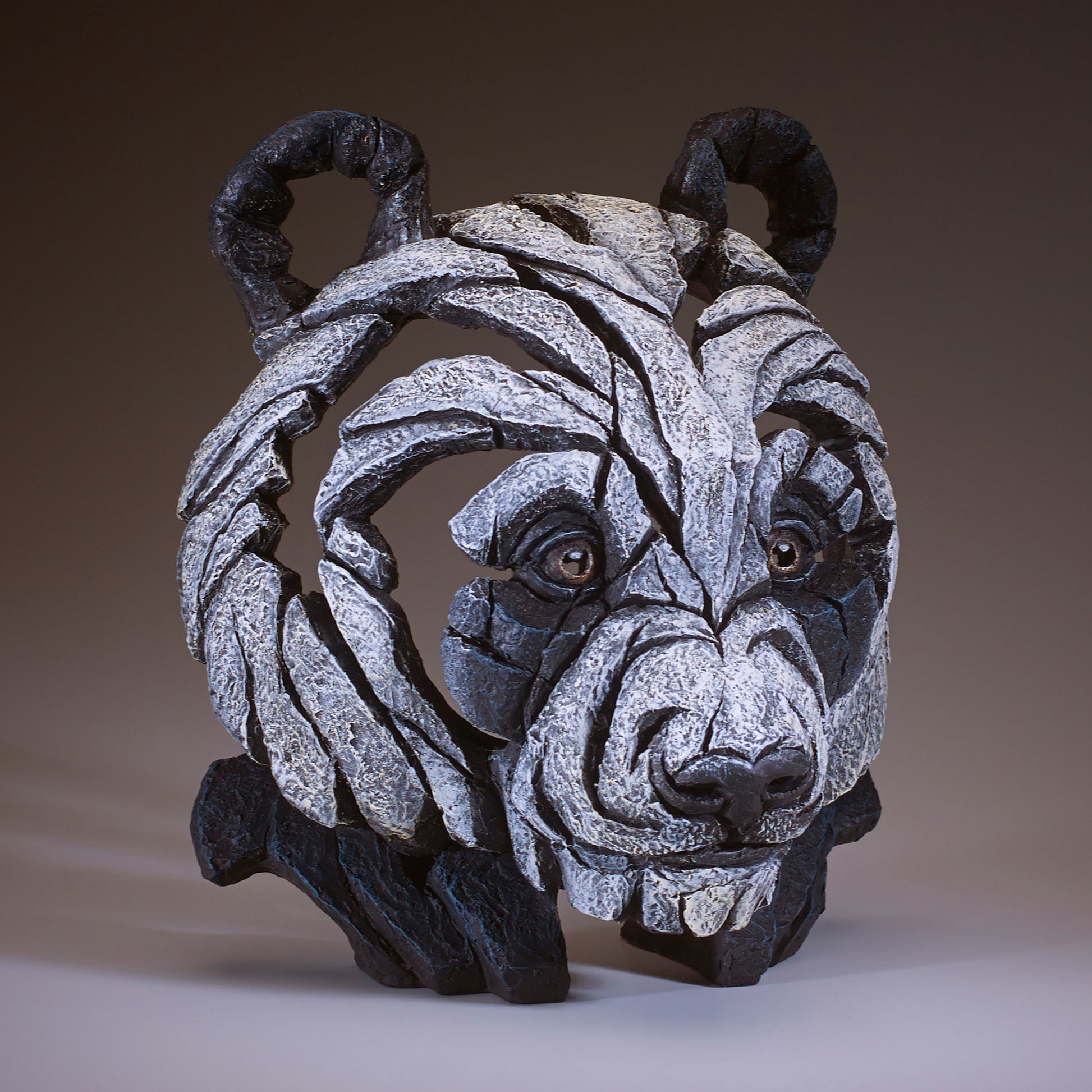 Panda Bust, Panda Bear Sculpture, Panda Head, Good Luck Gift, Edge Sculpture, Unique Gift