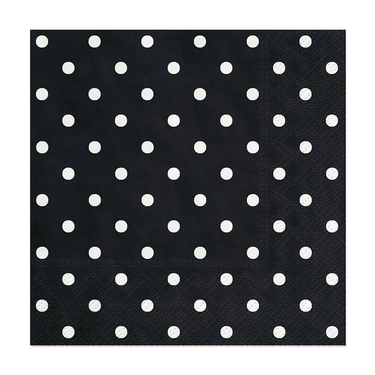 Napkins, Cocktail - Mini Dots Black
