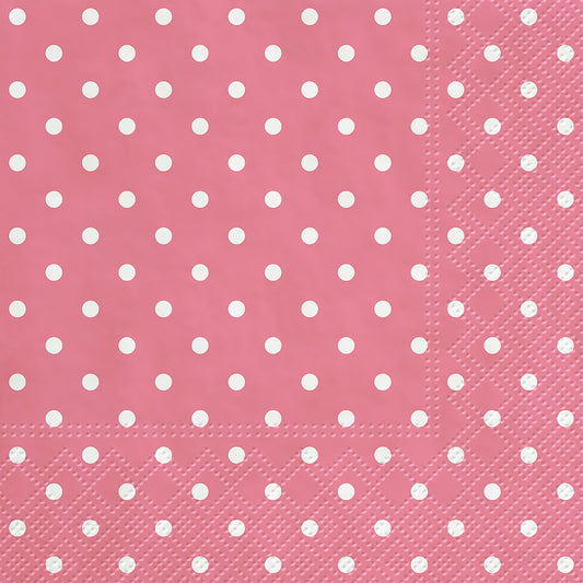 Napkins, Luncheon - Mini Dots Pink