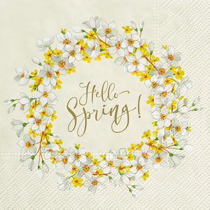 Napkins, Luncheon - "Hello Spring"