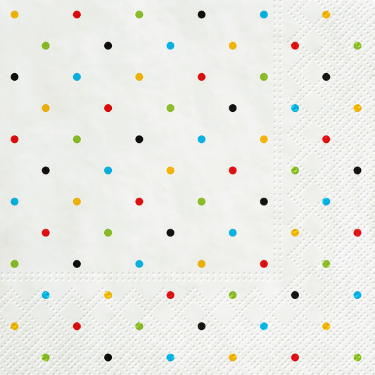 Napkins, Luncheon - Colourful Dots