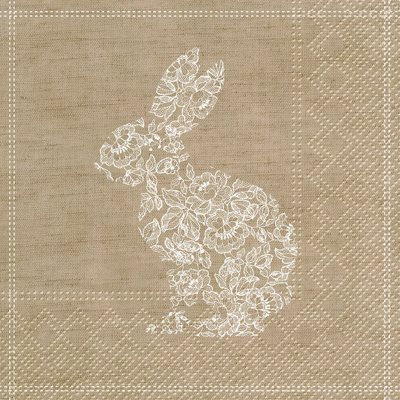 Napkins, Luncheon - Lace Bunny