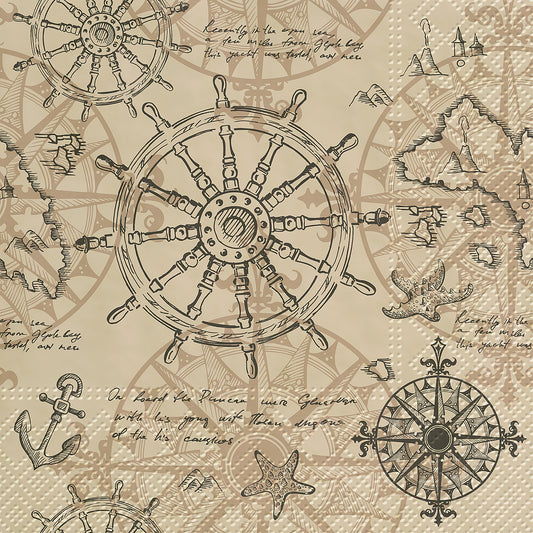 Napkins, Luncheon - Cartography