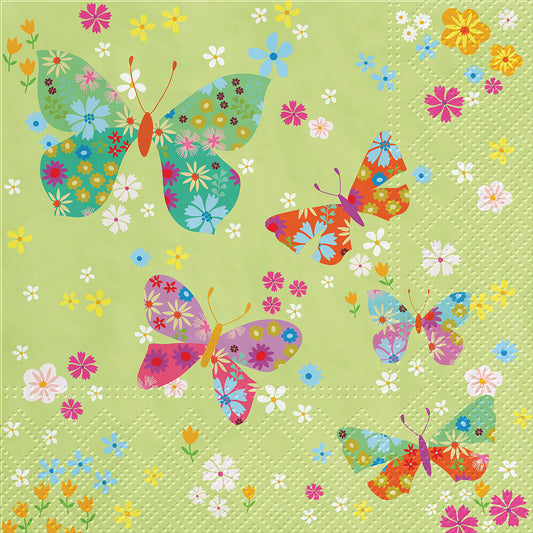 Napkins, Luncheon - Butterflies Around