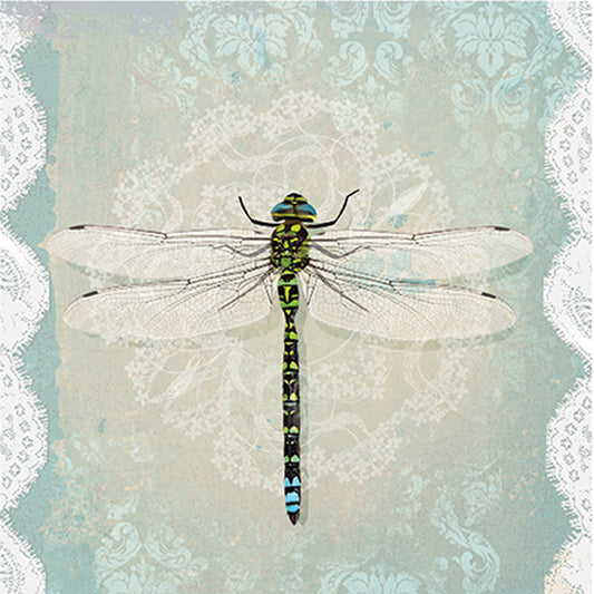 Napkins, Luncheon - Romantic Dragonfly
