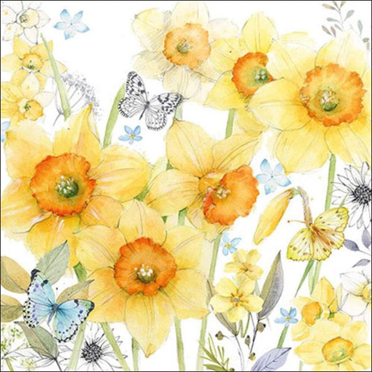 Napkins, Luncheon - Classic Daffodils
