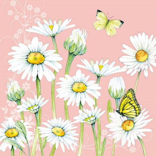 Napkins, Luncheon - Daisy Coral