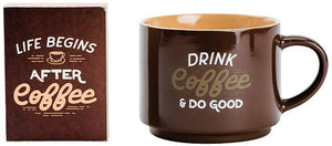 Mug & Block Set Drink Coffee
